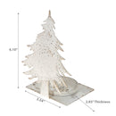 Distressed White Metal Tree Candleholder