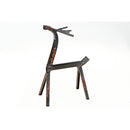 Black Metal Standing Deer Nose Up