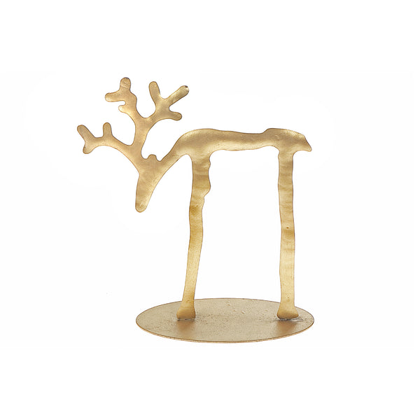 Gold Long Legged Metal Deer