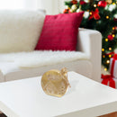 Gold Metal Ornament Stand (Merry Christmas)
