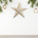 Gold Metal Embossed Star Decor (11.8")