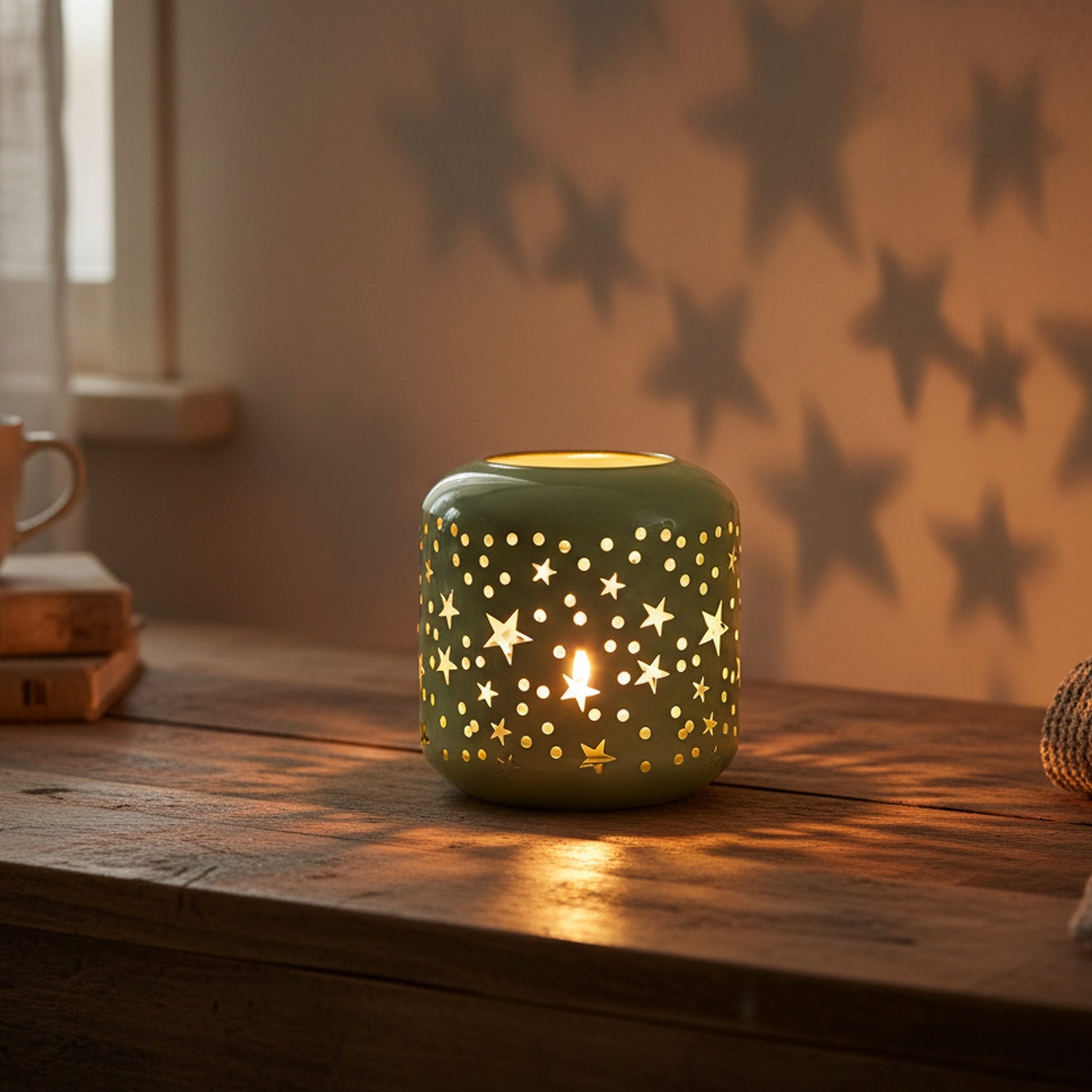 Metal Cutout Candle Holder Stars, Candle Holder, Holiday Decor
