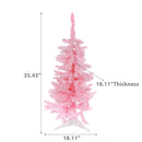 3 Spruce Pink Xmas Tree Pvc 120 Normal Tips W/ Plastic Stand