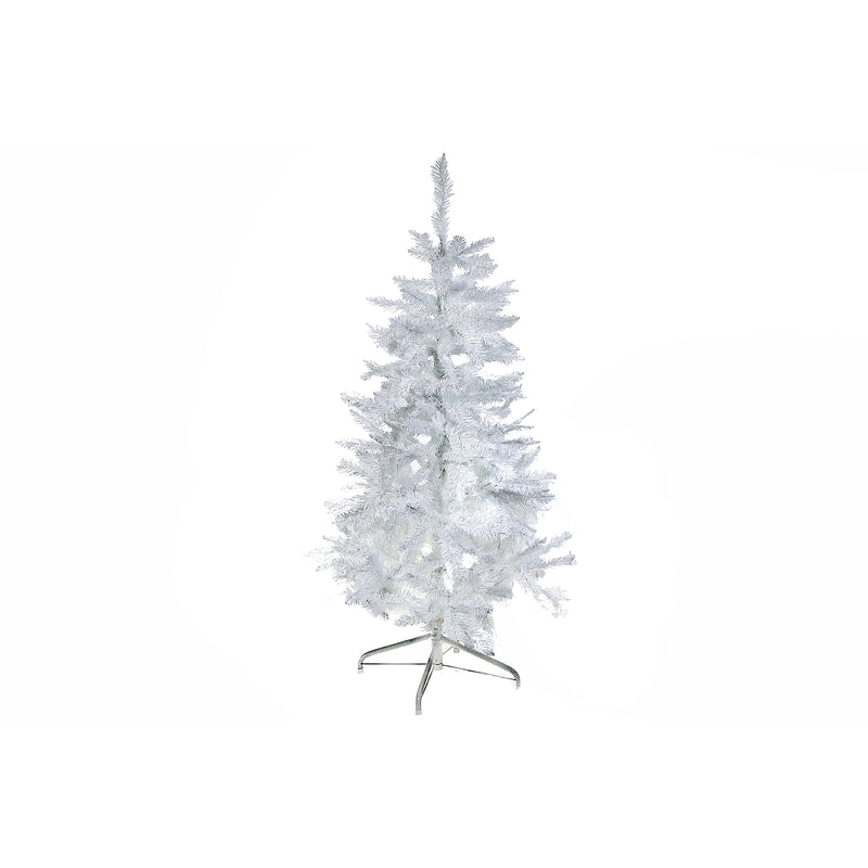 3 White Spruce Xmas Tree Pvc 120 Normal Tips W/Plastic Stand