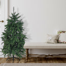 6 Green Spruce Xmas Tree Pvc 800 Normal Tips W/Metal Stand