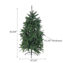 7 Green Spruce Xmas Tree Pvc 1150 Normal Tips W/Metal Stand