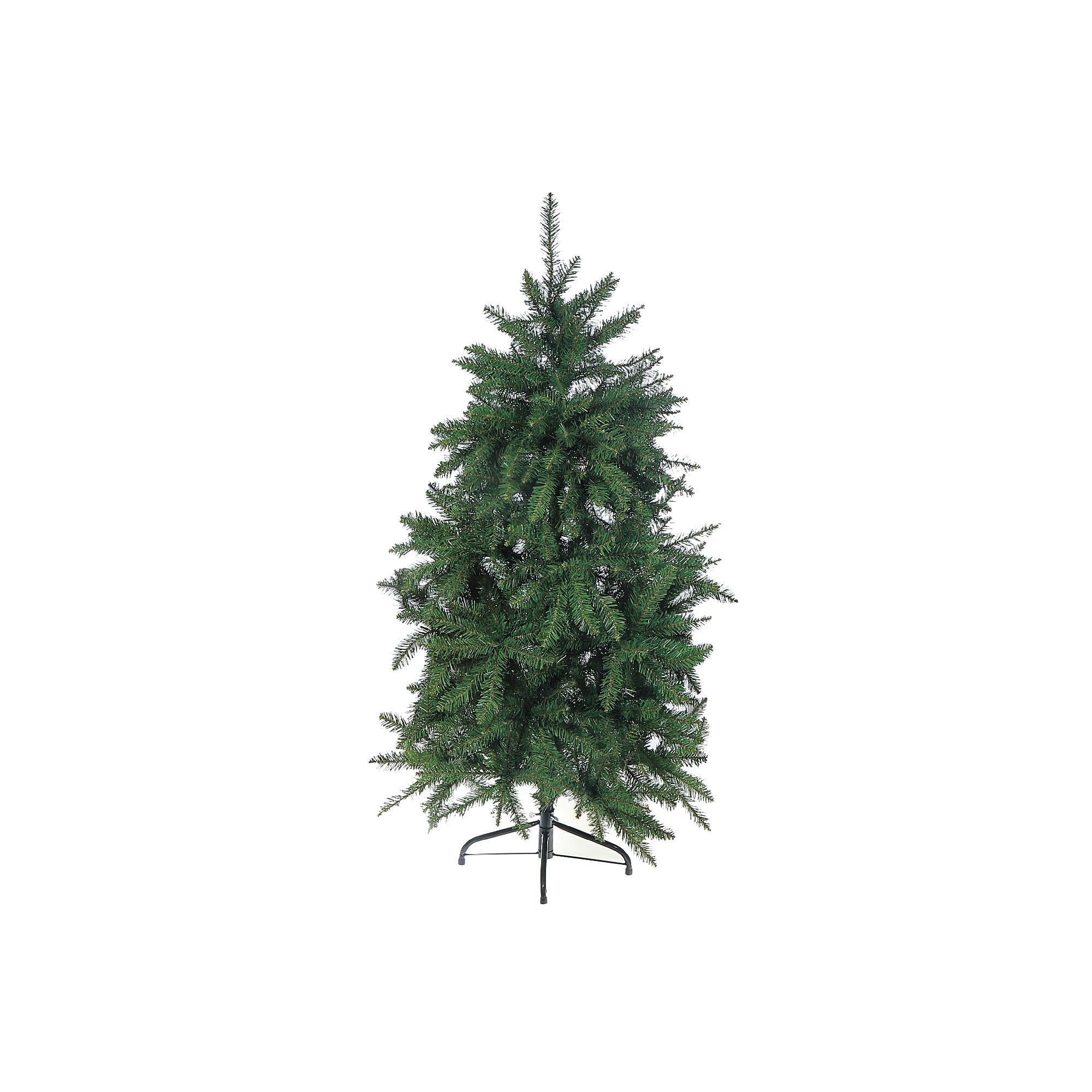 7 Foot Green Spruce PVC Christmas Tree, 1150 Tips, Metal Stand, Festive Holiday Décor