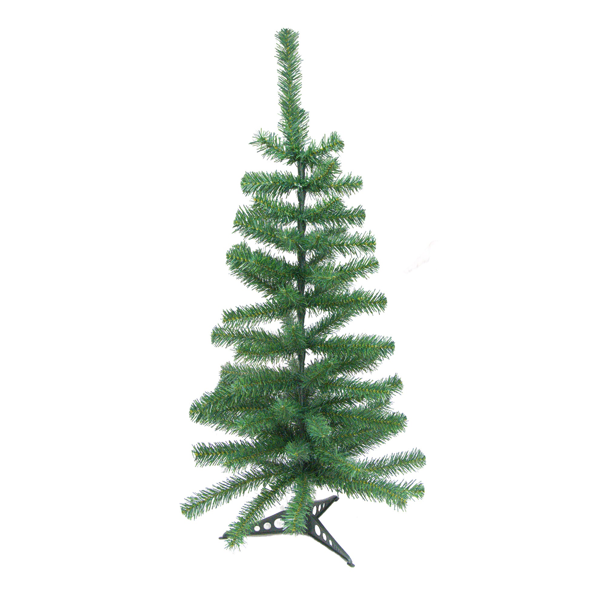 3' Evergreen Christmas Tree 80 Tips with Plastic Base, Christmas, Holiday Decor