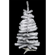 3' Evergreen Christmas Tree 80 Tips with Plastic Base White, Christmas, Holiday Decor
