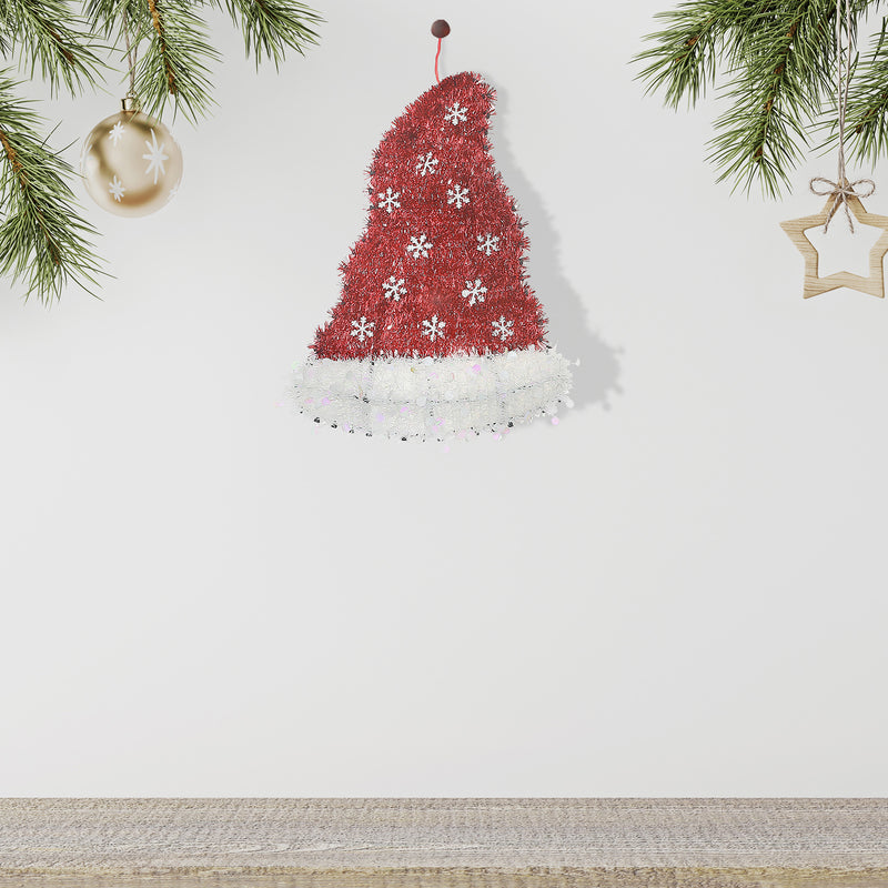 Snowflake Hat Tinsel Ornament - Set of 6
