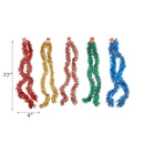 2M Glittery Tinsel Garland (5Ply) (Asstd) - Set of 12