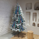 2M Black Tinsel Garland With Metallic Tips (Asstd) - Set of 12