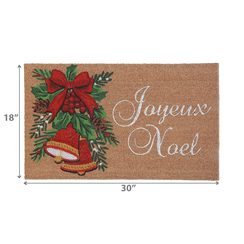 Coir Door Mat (Bells - Joyeux Noel)