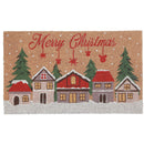 Coir Door Mat (Winter Village - Merry Christmas)