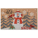 Coir Door Mat (Snowman - Let It Snow)