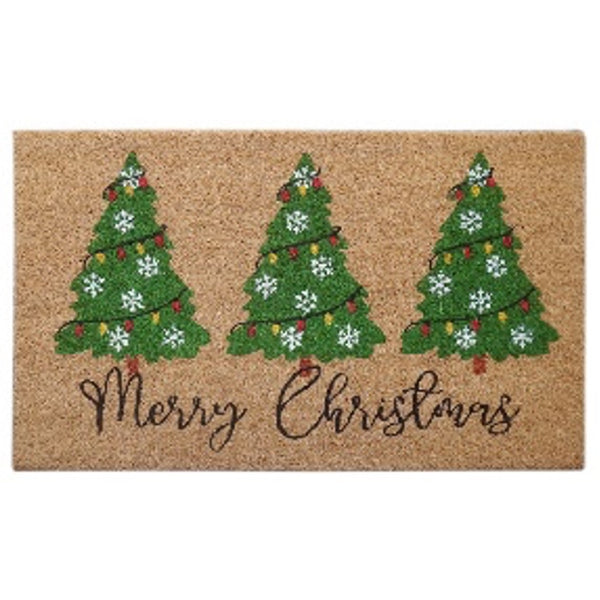 Coir Door Mat (Merry Christmas - Tree)