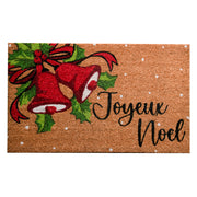 Coir Door Mat Holiday Bells Joyeux Noel, Christmas, Door Mat, Holiday Decor