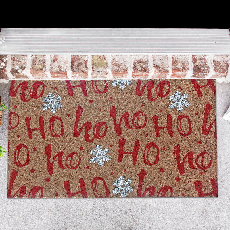 Coir Door Mat Ho Ho Ho