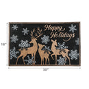 Rubber Mat (Happy Holidays - Reindeer)