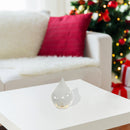 Led Teardrop Glass Stand (Santa On A Sleigh) (White) - Set of 2
