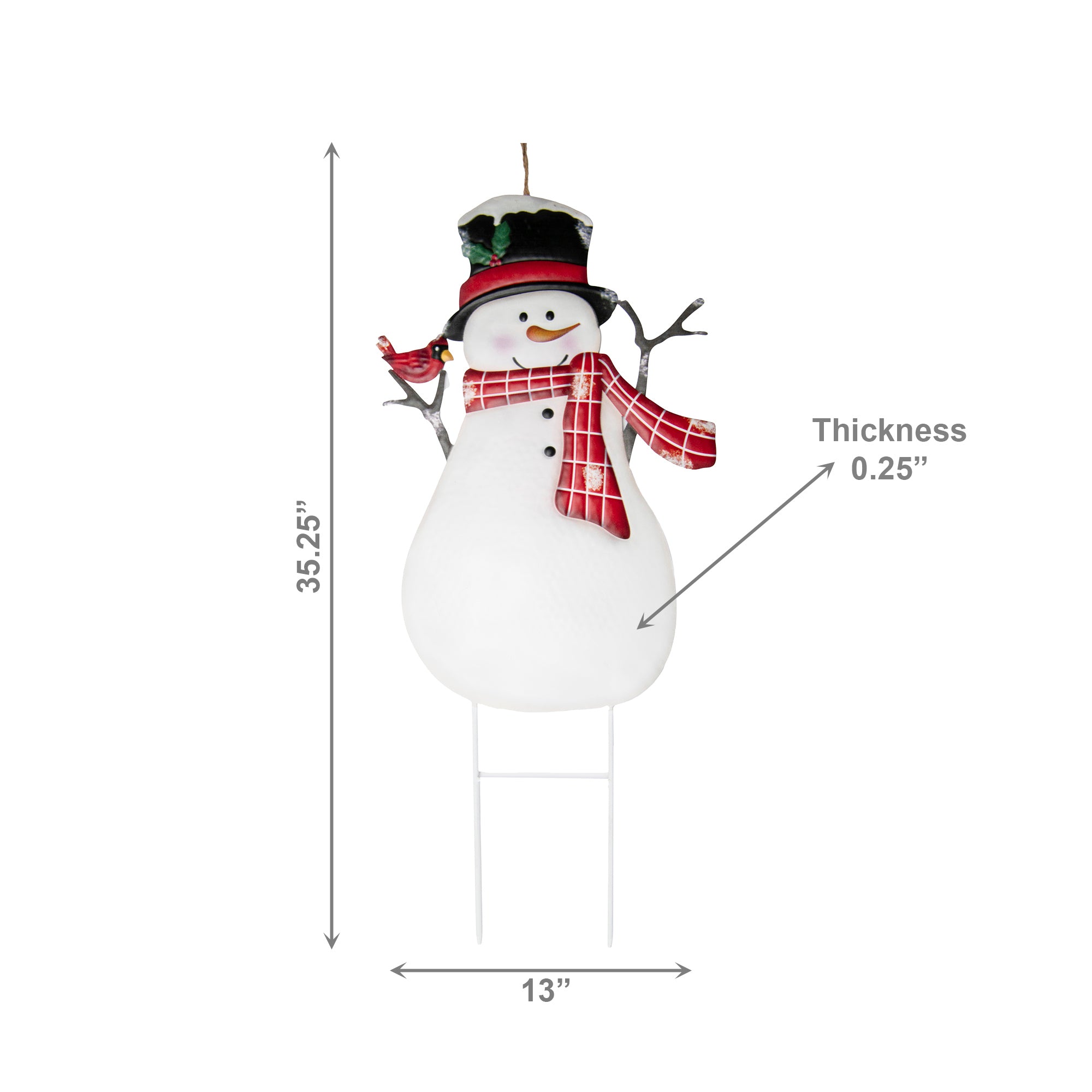 Metal Garden Stake Snowman, Christmas, Holiday Decor