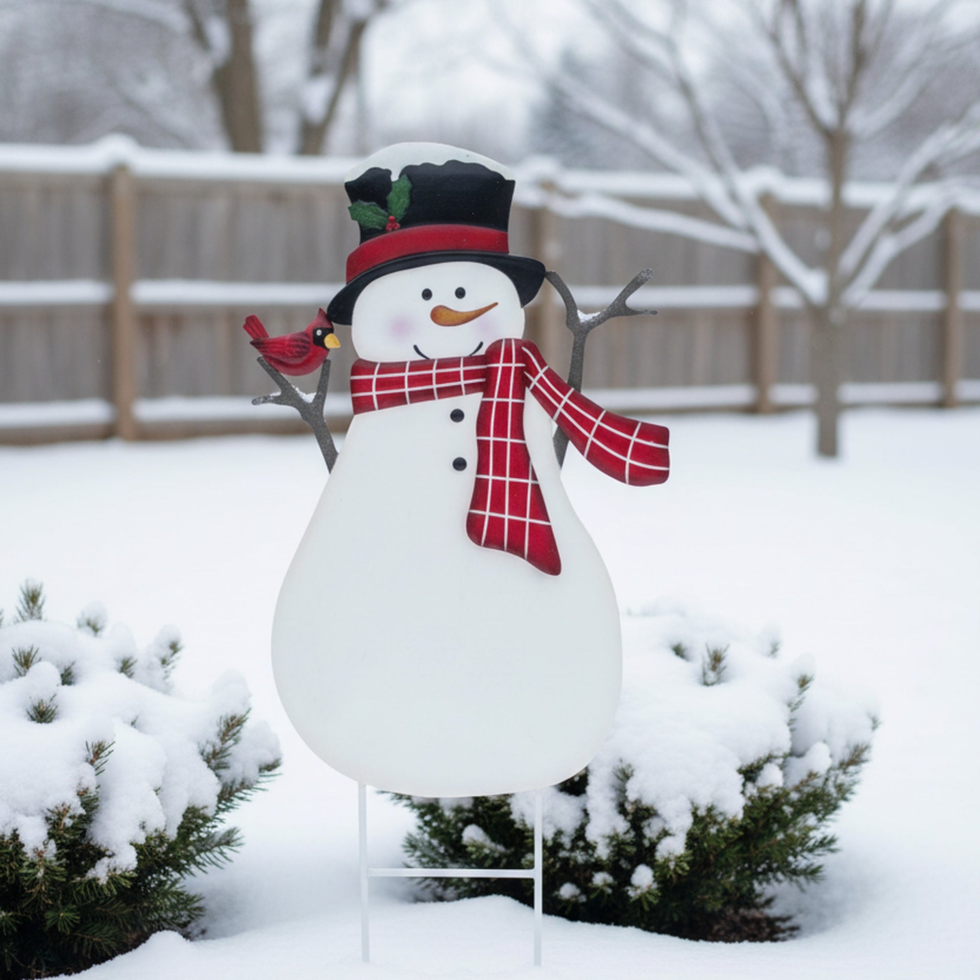 Metal Garden Stake Snowman, Christmas, Holiday Decor