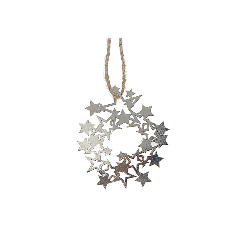 Metal Hanging Ornament (Stars / Snowflake) (Asstd) - Set of 12
