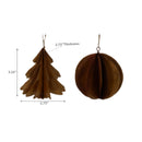 Metal Hanging Ornament (Tree / Ball) (Asstd) - Set of 6