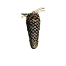 Metal Pine Cone Hanging Ornament (Large) - Set of 2