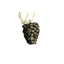 Metal Pine Cone Hanging Ornament (Small) - Set of 4