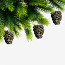 Metal Pine Cone Hanging Ornament (Small) - Set of 4