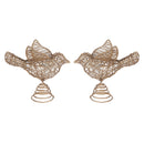 Metal Dove Tree Topper - Set of 2
