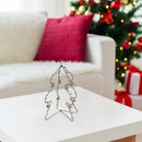 Folding Metal Christmas Tree Décor - Set of 2