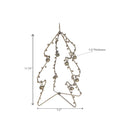 Folding Metal Christmas Tree Décor - Set of 2