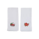 Embroidered White Waffle Kitchen Towel (Asstd) - Set of 6