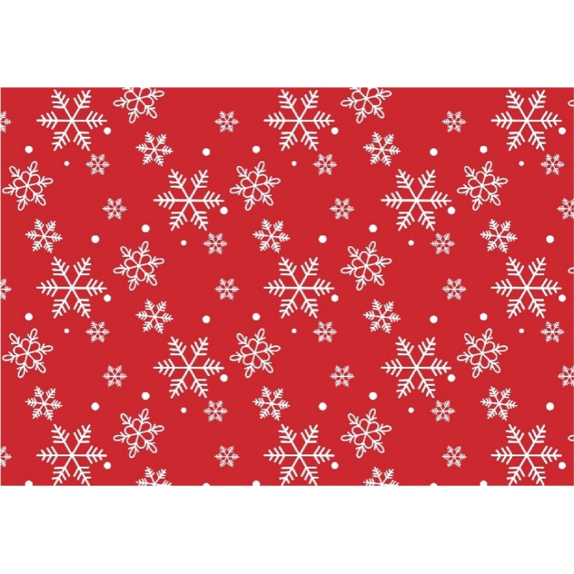 Cotton Placemat Set of 12 Snowflakes – Christmas Table Decor, Holiday Dining Accent, Winter Seasonal Decoration