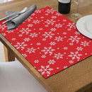 Cotton Placemat (Snowflakes) - Set of 12