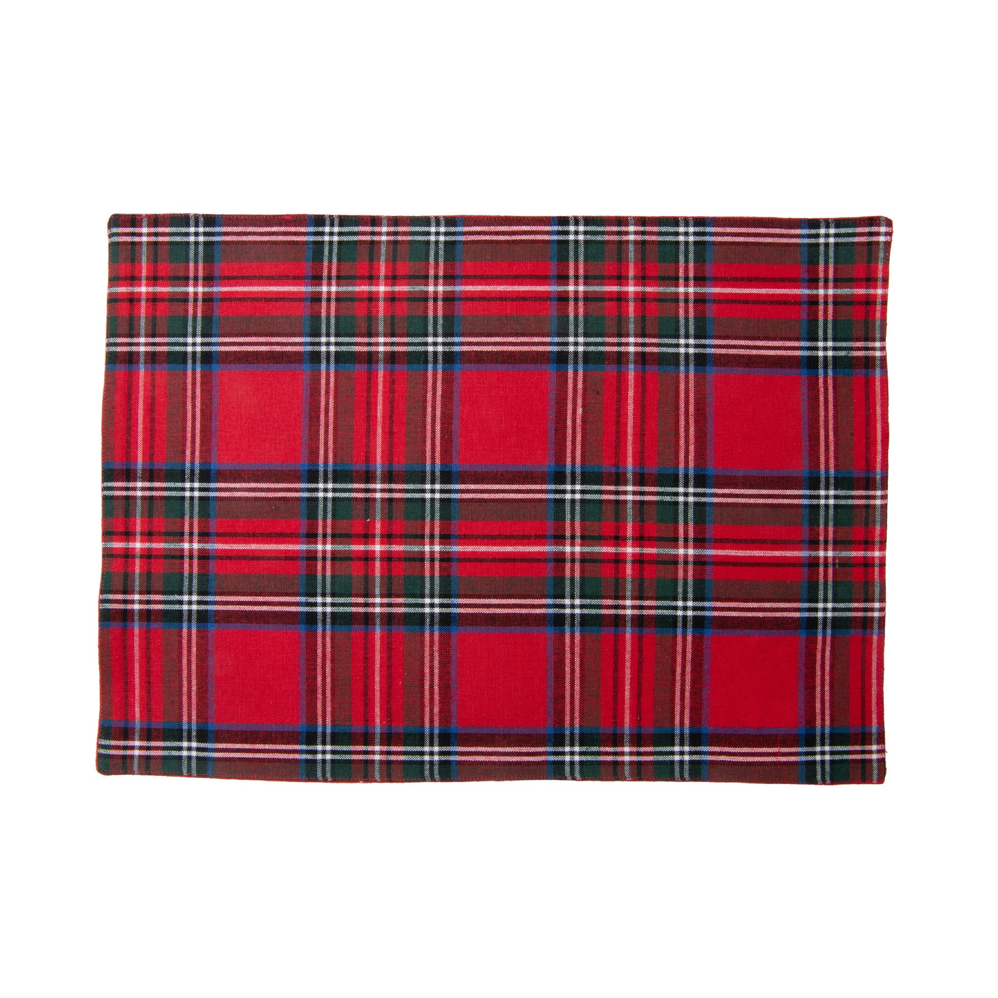 Cotton Placemat Classic Tartan, Placemat, Holiday Decor- Set of 12