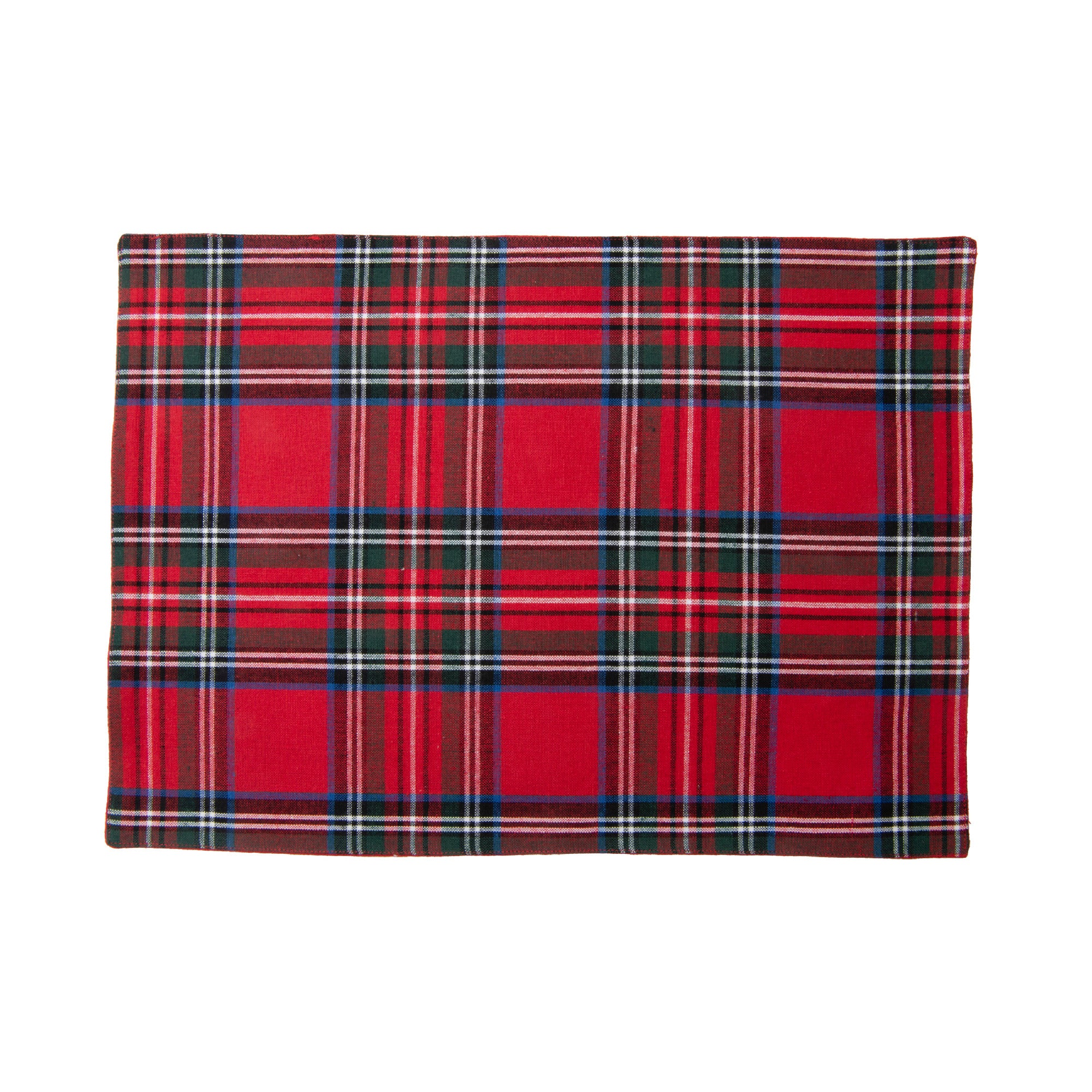 Cotton Placemat Classic Tartan, Placemat, Holiday Decor- Set of 12