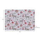 Cotton Placemat Reindeer - Set of 12