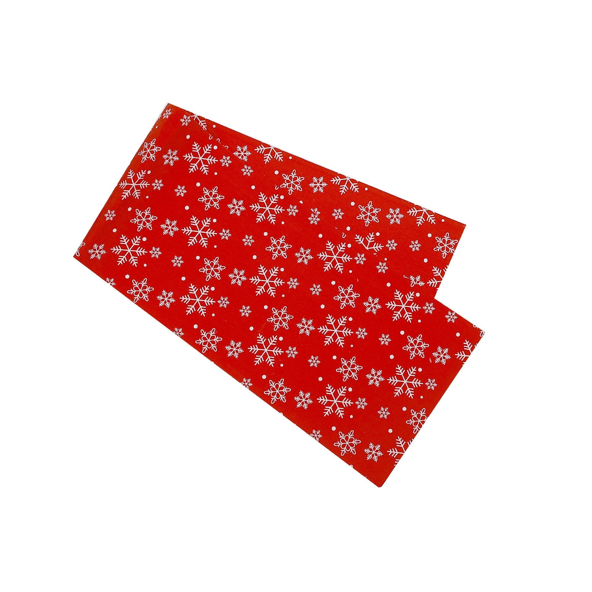 Cotton Table Runner 54" Snowflakes – Christmas Table Decor, Holiday Dining Accent, Winter Seasonal Decoration