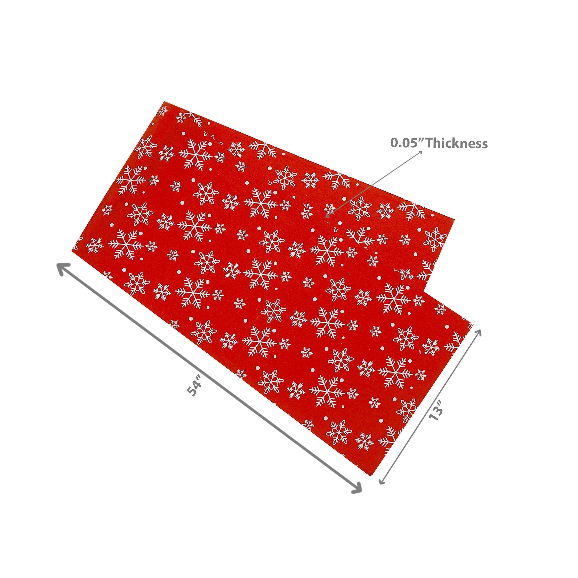 Cotton Table Runner 54" Snowflakes – Christmas Table Decor, Holiday Dining Accent, Winter Seasonal Decoration