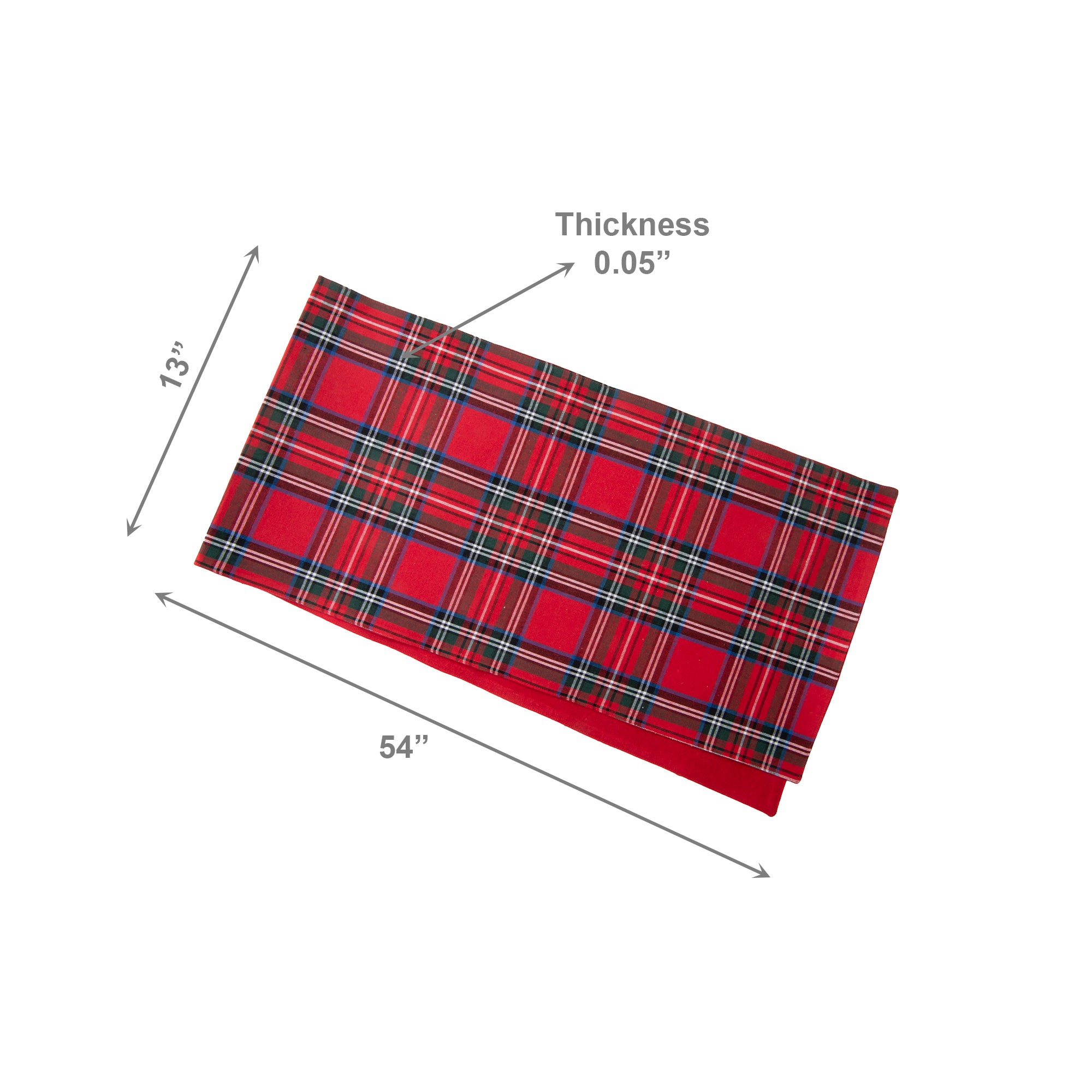 Cotton Table Runner 54" Classic Tartan, Table Runner, Holiday Decor