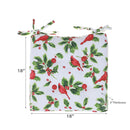 Chair Pad 18" X 18" Cardinal - Set of 2