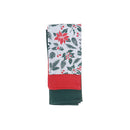 Kitchen Towel (Set Of 3 Pcs) (Mistletoe Poinsettia)