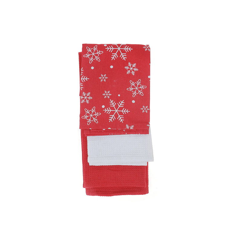 Kitchen Towel (Set Of 3 Pcs) (Snowflakes)