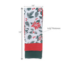 Dish Cloth (Set Of 3 Pcs) (Mistletoe Poinsettia) - Set of 2