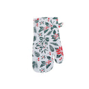 Cotton Oven Mitt (Mistletoe Poinsettia) - Set of 2