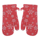 Cotton Oven Mitt (Snowflakes) - Set of 2