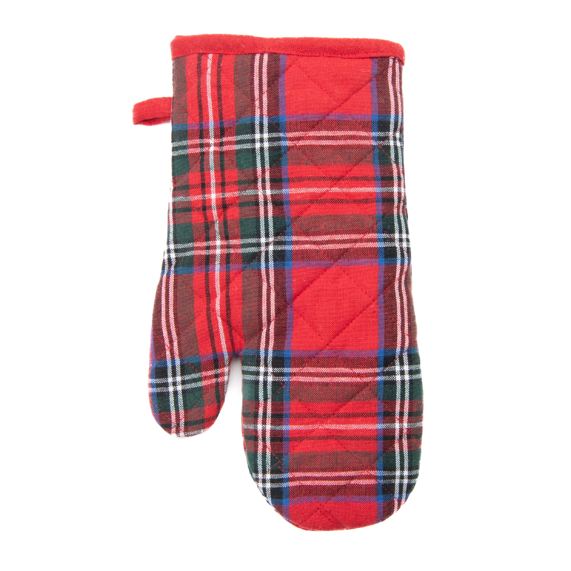 Cotton Oven Mitt Classic Tartan, Oven Mitt, Holiday Decor- Set of 2